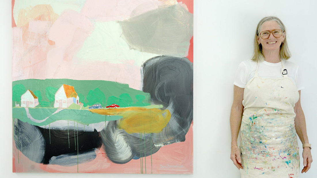 Abstract artist Claire Desjardins discusses what it means to let go of her work through the selling process. 