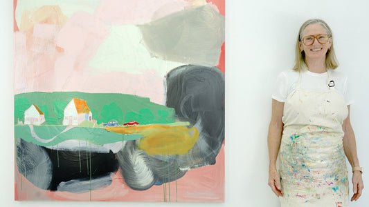 Abstract artist Claire Desjardins discusses what it means to let go of her work through the selling process. 