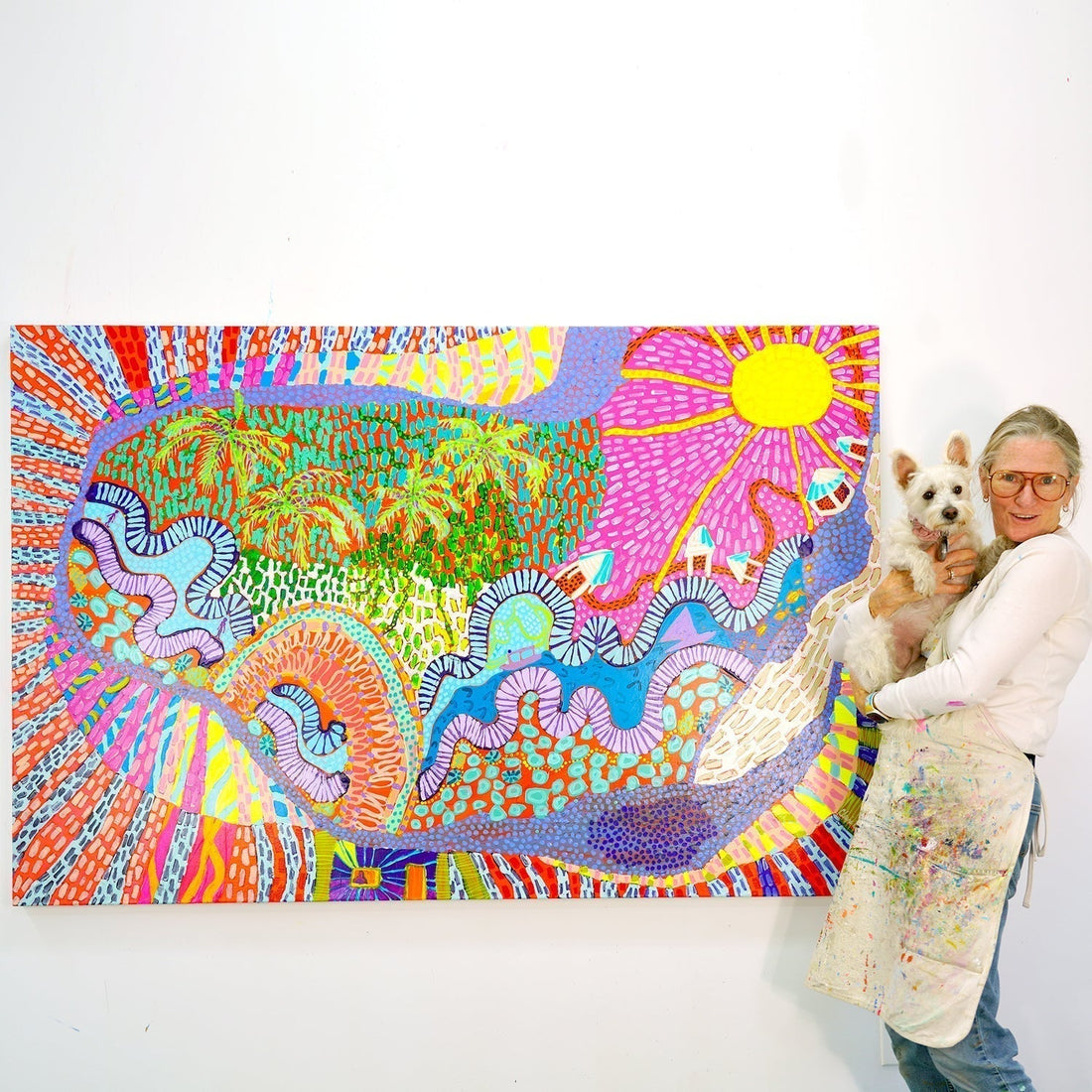Abstract artist Claire Desjardins shares how she allows color to guide her paintbrush.