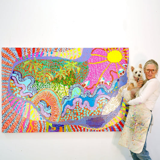 Abstract artist Claire Desjardins shares how she allows color to guide her paintbrush.