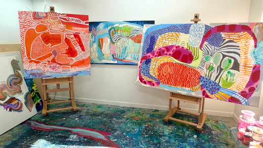 Abstract artist Claire Desjardins writes about her art as evidence of living.