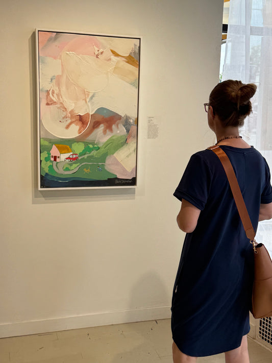 Artist Claire Desjardins exhibition opening at Wall Space Gallery. 