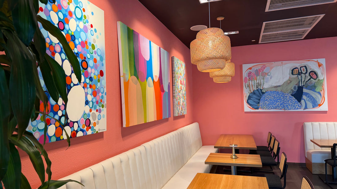 A studio day beyond the studio: installing my MODERN collection