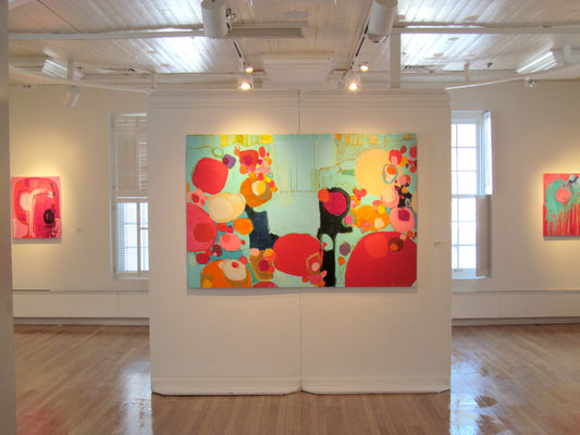 Art gallery: abstract paintings by artist Claire Desjardins.