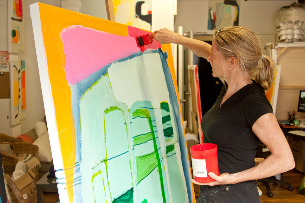 Abstract artist Claire Desjardins shares about how she stays inspired (even when she doesn't feel like creating).
