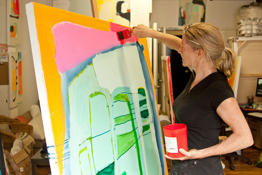 Abstract artist Claire Desjardins shares about how she stays inspired (even when she doesn't feel like creating).