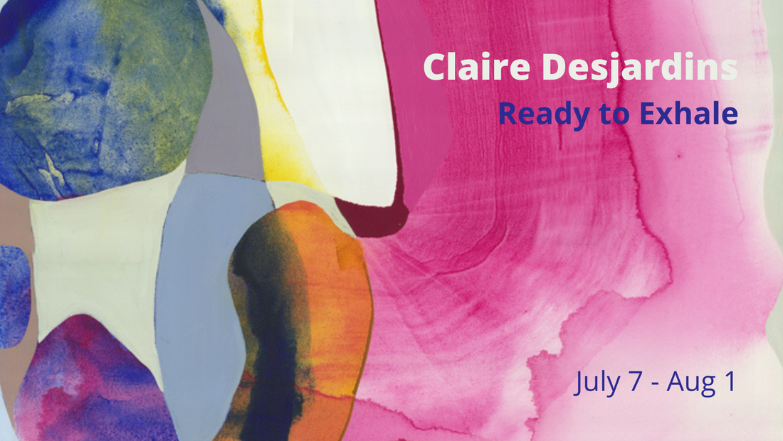 Abstract artist Claire Desjardins exhibits her paintings in Ottawa.