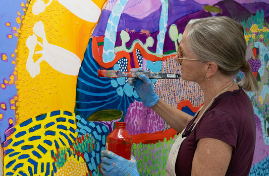 Abstract artist Claire Desjardins blog post about painting what she sees and feels. 