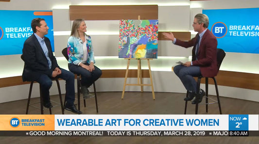 Abstract artist Claire Desjardins on Breakfast Television