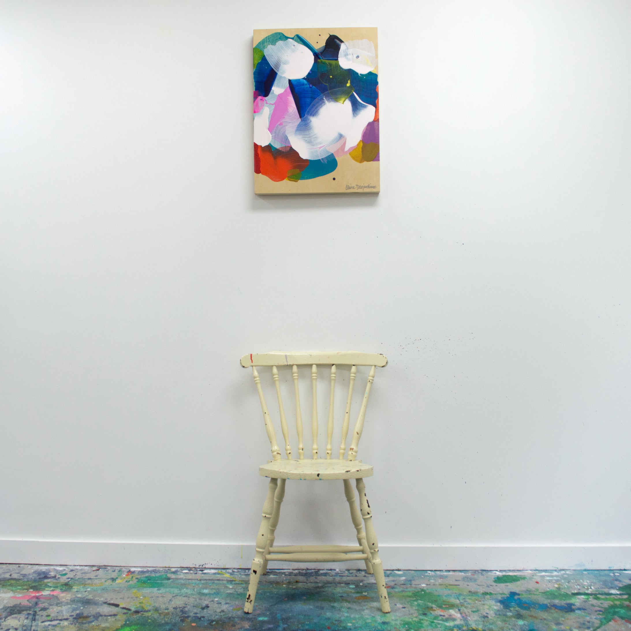 Abstract painting, SoCal 02, by artist Claire Desjardins.