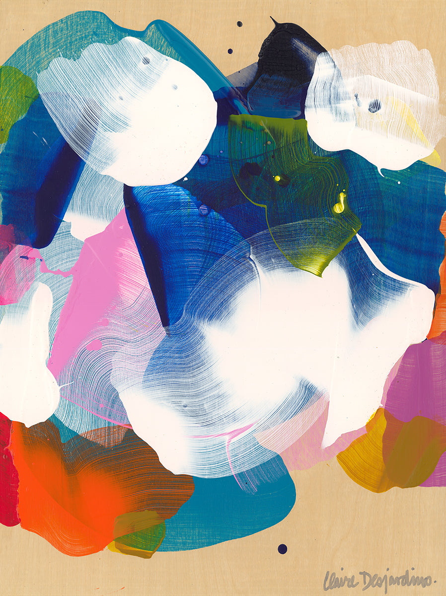 Abstract painting, SoCal 06, by artist Claire Desjardins.