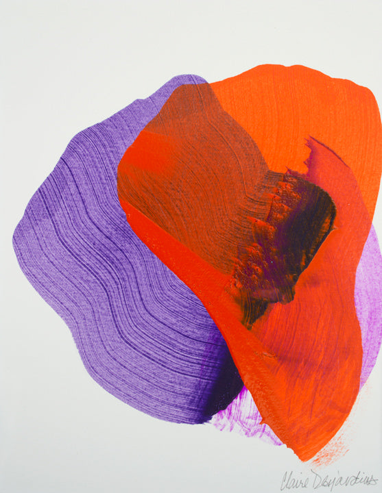 Abstract painting, The Space in Between 71, by Canadian artist Claire Desjardins.