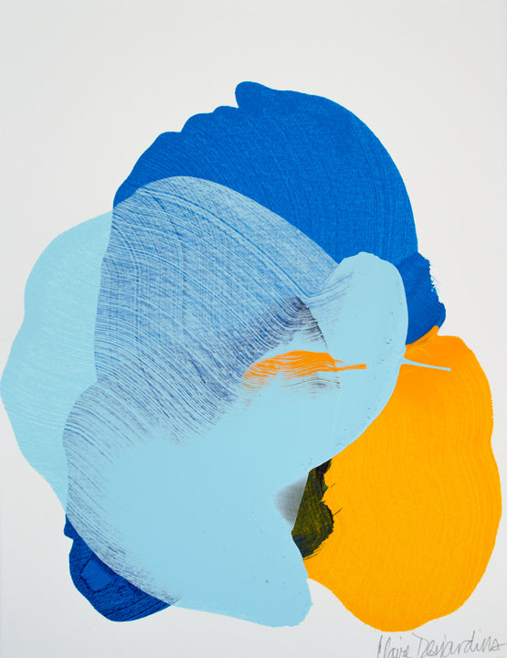 The Space in Between 73: abstract painting by painter Claire Desjardins.