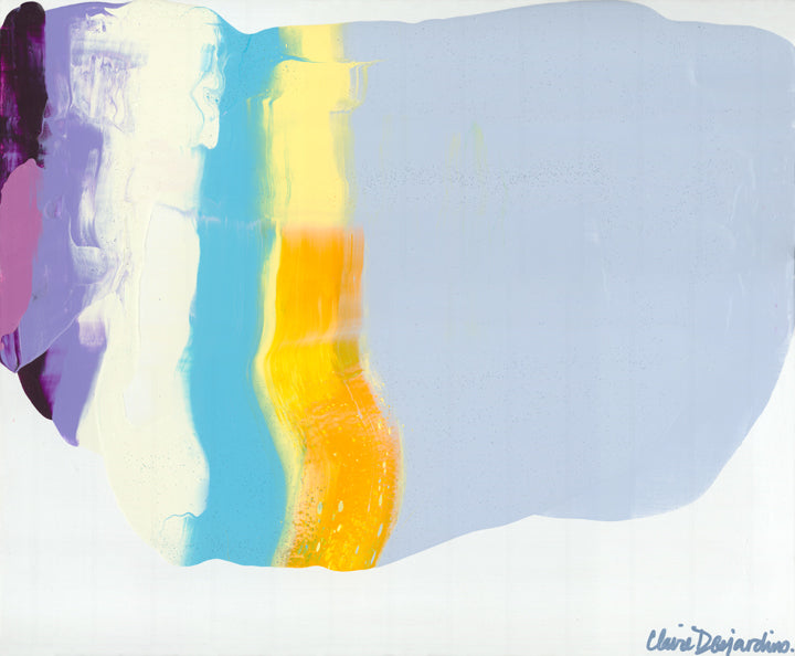 Love 18: abstract painting by artist Claire Desjardins.