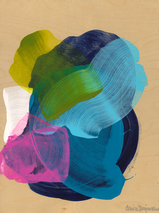 Abstract painting, SoCal 02, by artist Claire Desjardins.