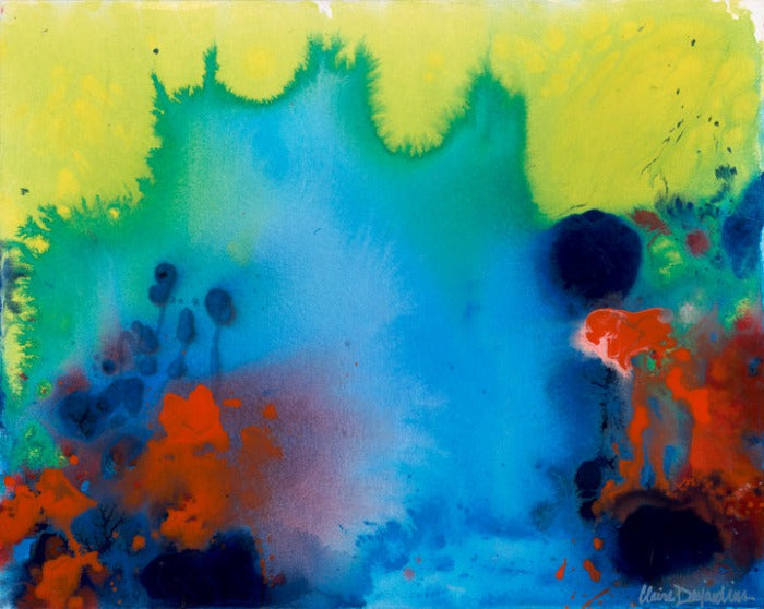 Abstract painting, All The Noise, by artist Claire Desjardins.