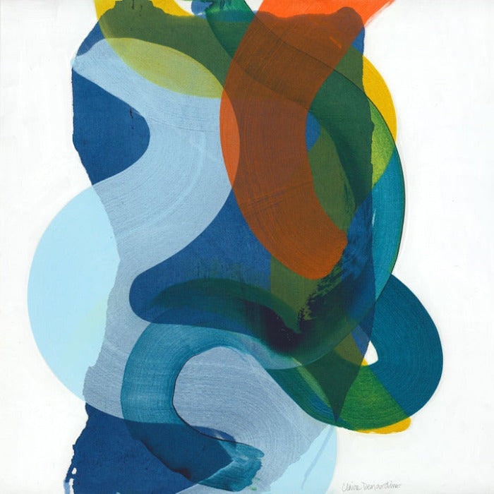 Abstract painting, Will Be Okay, by artist Claire Desjardins.