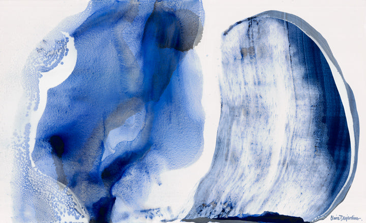 Abstract painting, In the Clear, by artist Claire Desjardins.