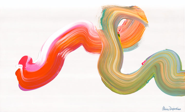 Painting "No Second Thoughts" by abstract artist Claire Desjardins.